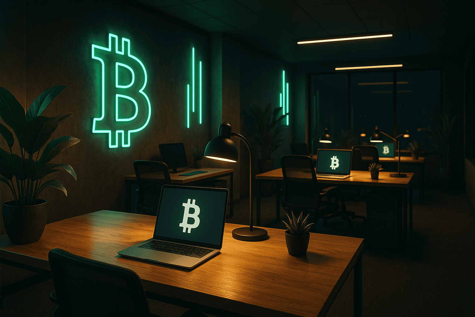Crypto Office Background